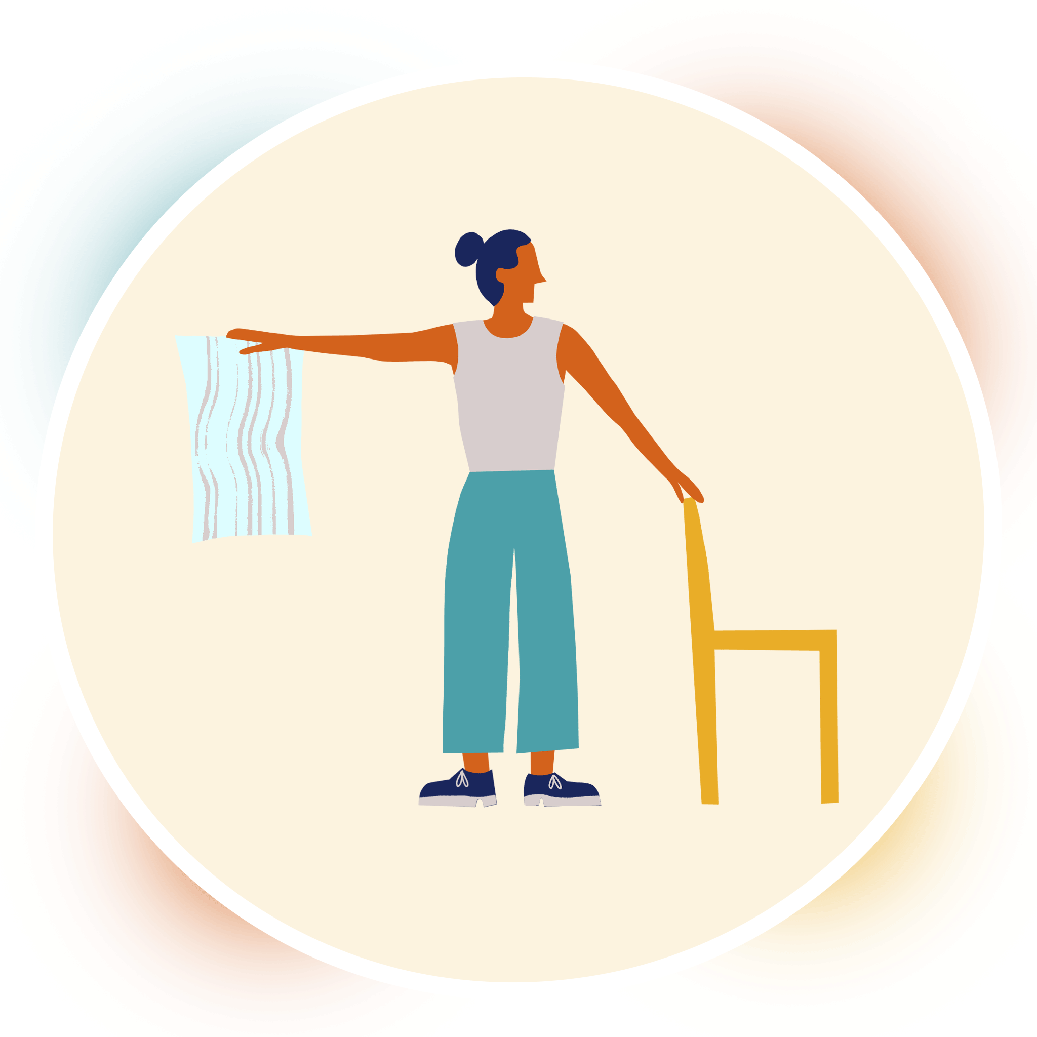 Hip abductor exercise example