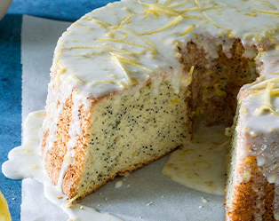 Lemon Poppy Seed Chiffon Cake