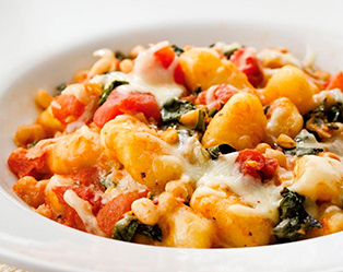 Skillet Gnocchi with Chard & White Beans